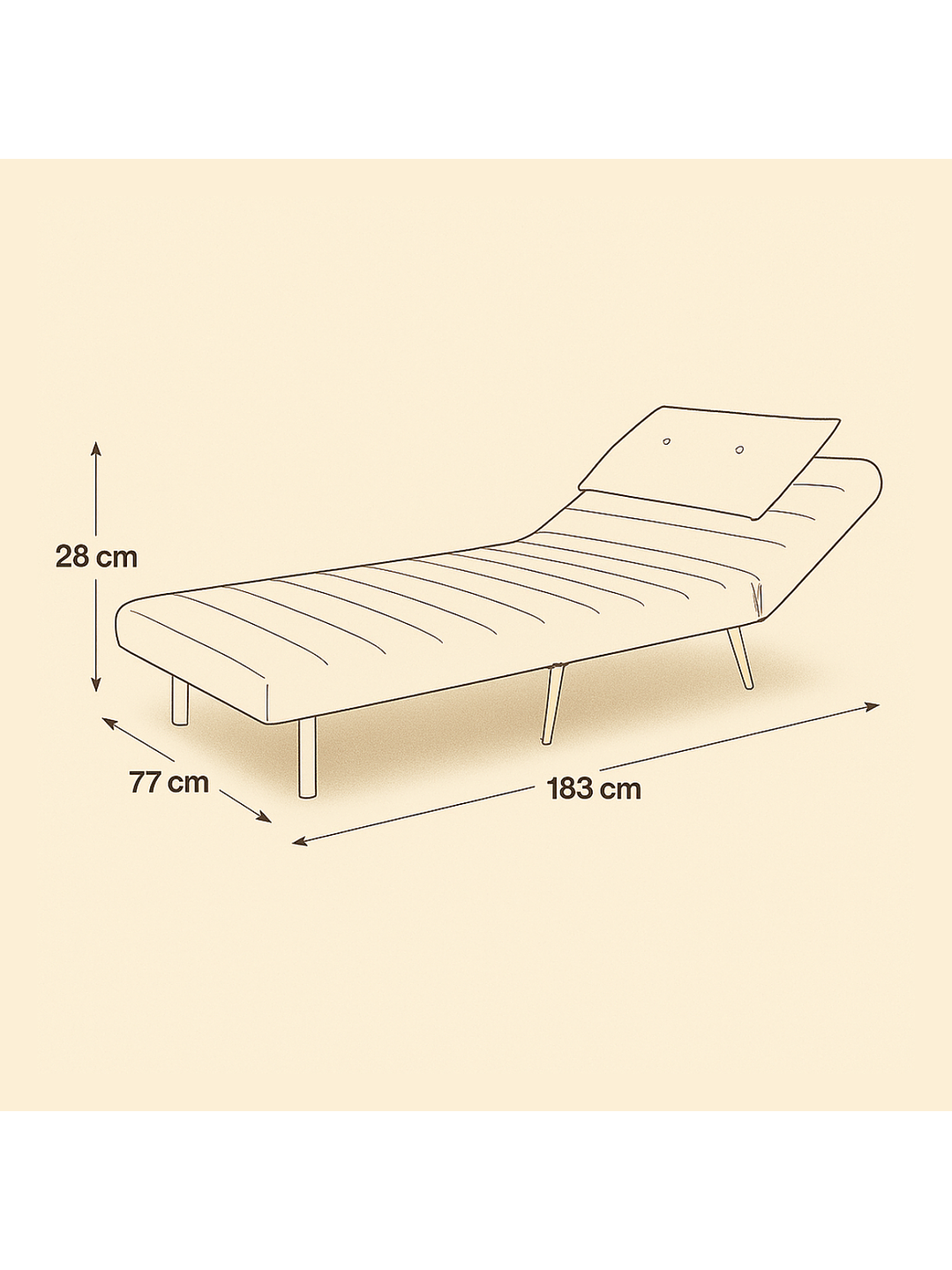 Sillon Sofa Cama Plegable Libano 7