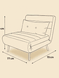 Sillon Sofa Cama Plegable Libano - Miniatura 8