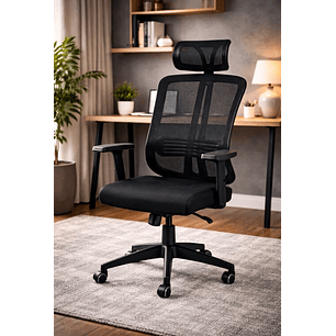 Silla De Oficina Apoyacabeza, Con Brazo Regulable Doha
