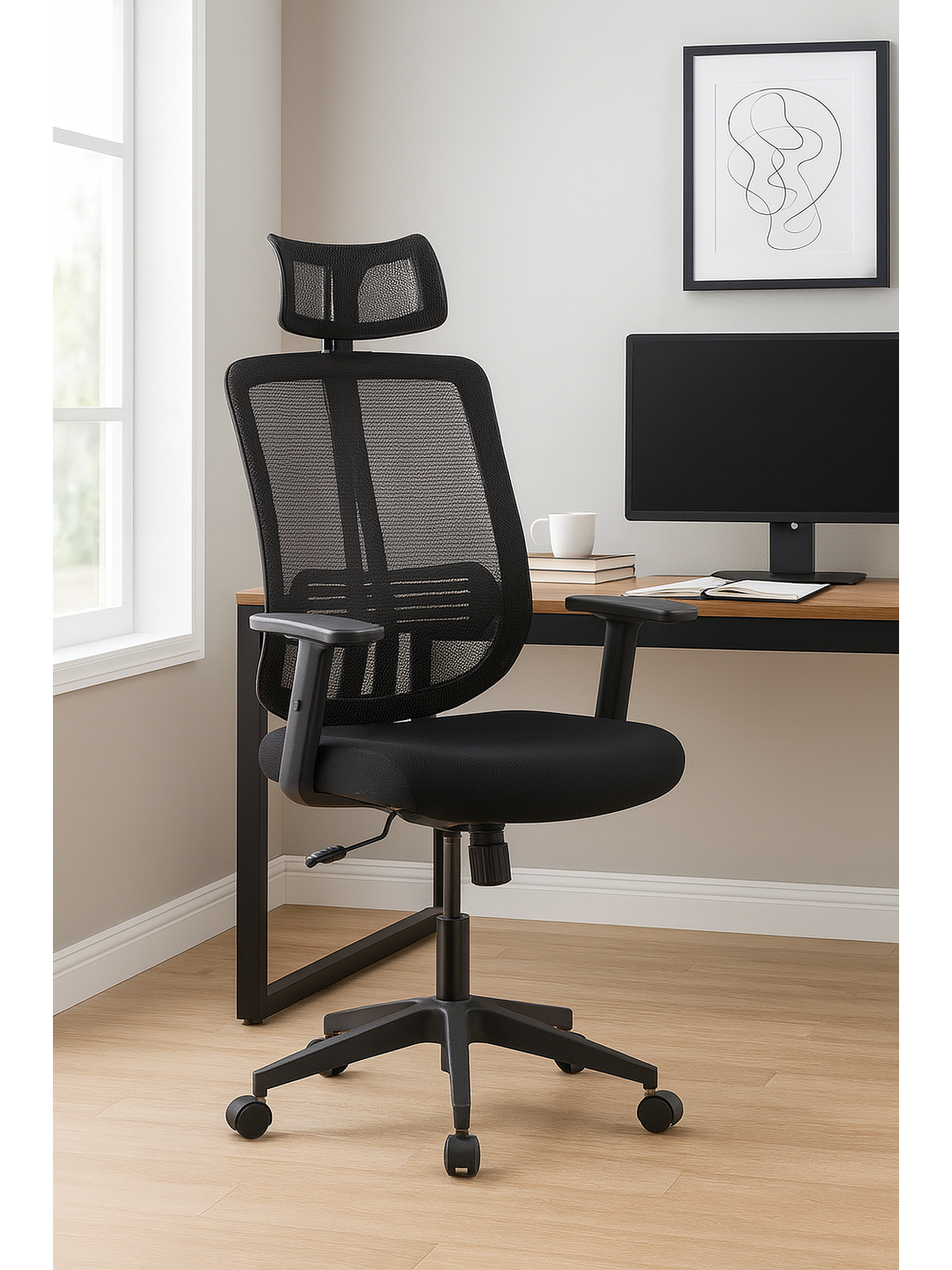 Silla De Oficina Apoyacabeza, Con Brazo Regulable Doha 2