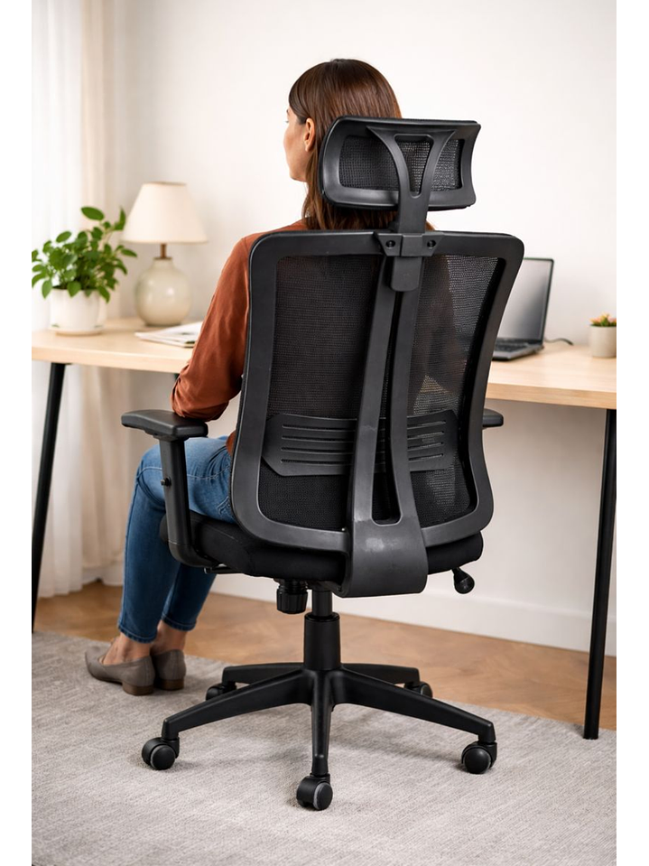 Silla De Oficina Apoyacabeza, Con Brazo Regulable Doha 3