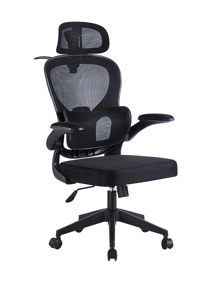 Silla Ergonomica de Oficina para Escritorio Boise Negra 3