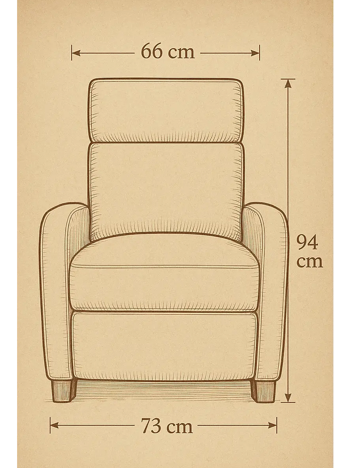 Sillon Reclinable Berger Holanda Gris 5