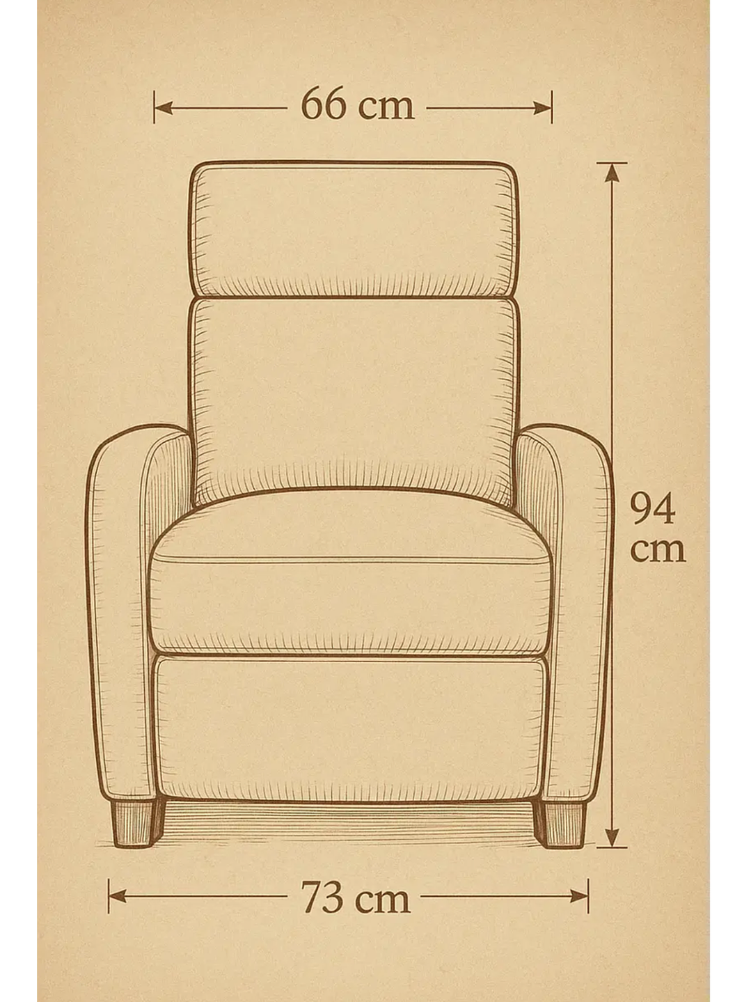 Sillon Reclinable Berger Holanda PU Negro 6