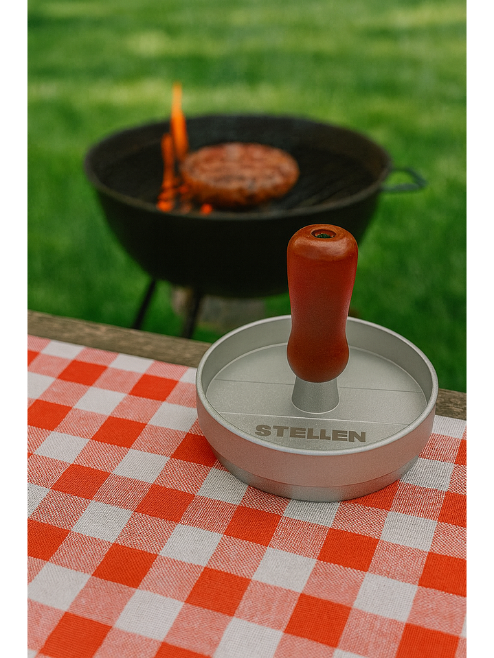 Prensa Para Hamburguesas Molde Antiadherente Parrilla Stelle 3