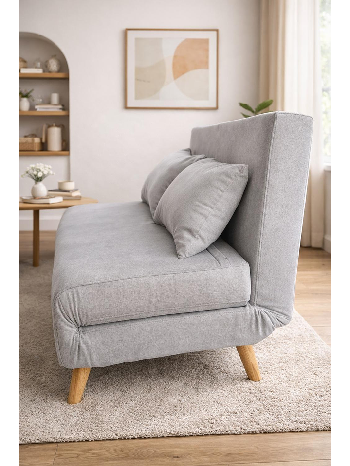 Sillon Doble Sofa Cama Plegable Beirut Gris 2