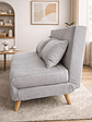Sillon Doble Sofa Cama Plegable Beirut Gris - Miniatura 2