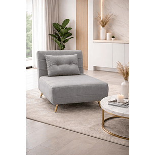 Sillon Sofa Cama Plegable Libano Gris