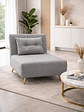 Sillon Sofa Cama Plegable Libano Gris - Miniatura 1