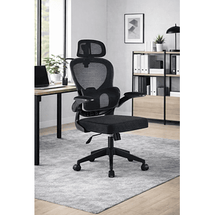 Silla Ergonomica de Oficina para Escritorio Boise Negra