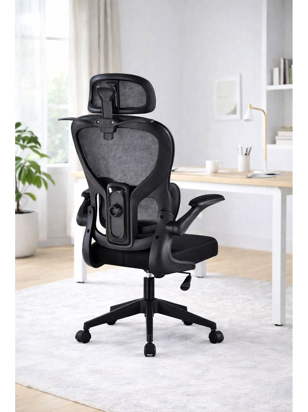 Silla Ergonomica de Oficina para Escritorio Boise Negra 2