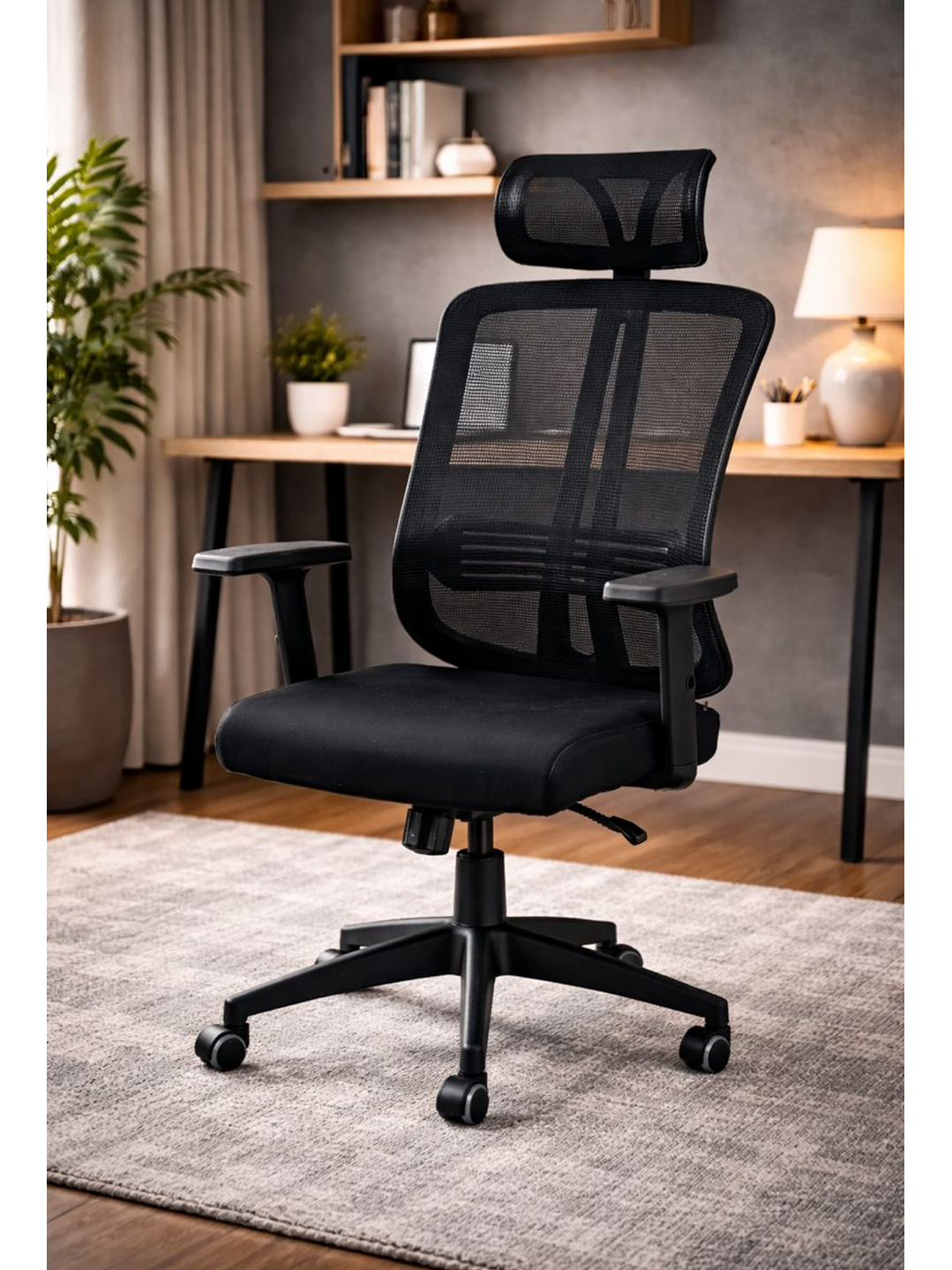 Silla De Oficina Apoyacabeza, Con Brazo Regulable Doha 1