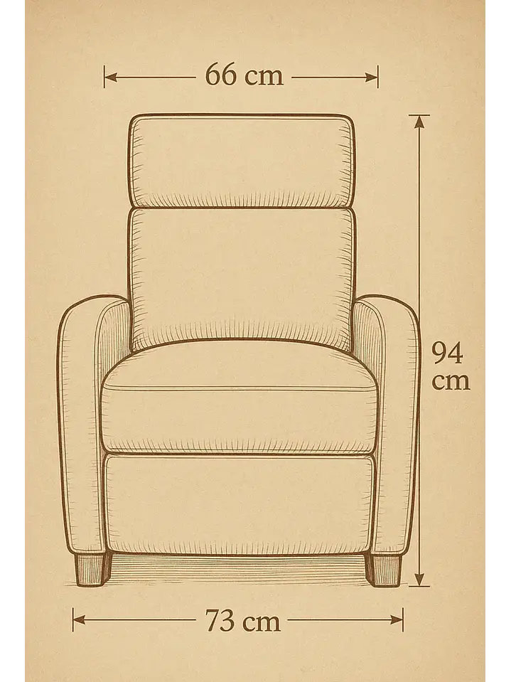 Sillon Reclinable Berger Holanda Greige 5