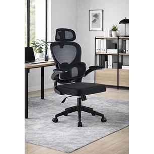 Silla Ergonomica de Oficina para Escritorio Boise Negra