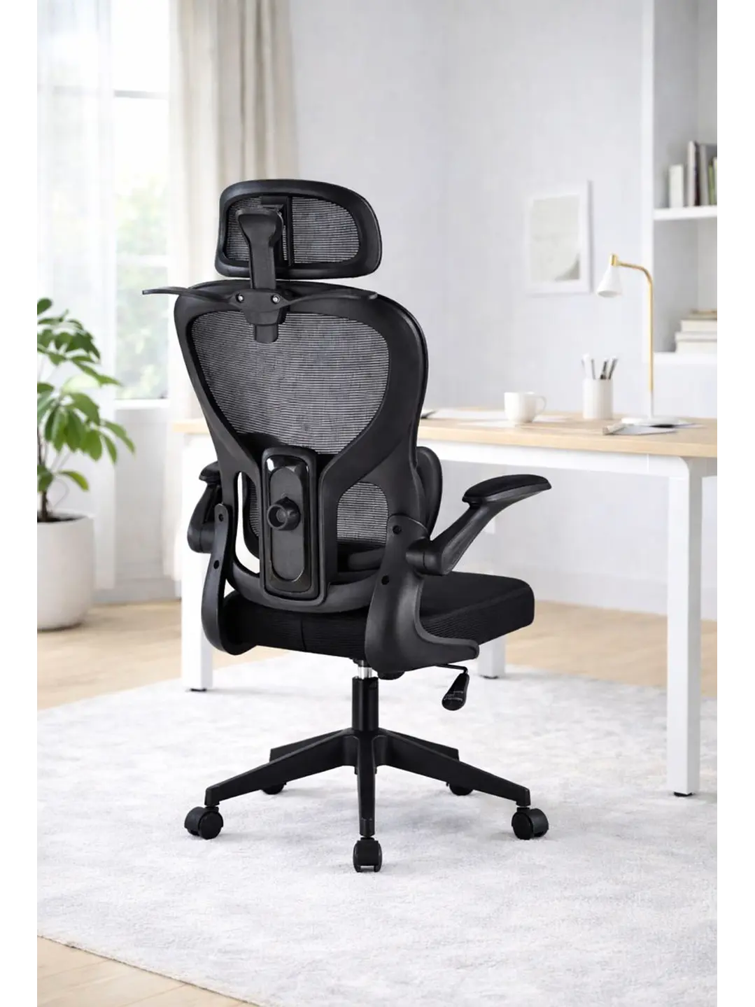Silla Ergonomica de Oficina para Escritorio Boise Negra 2
