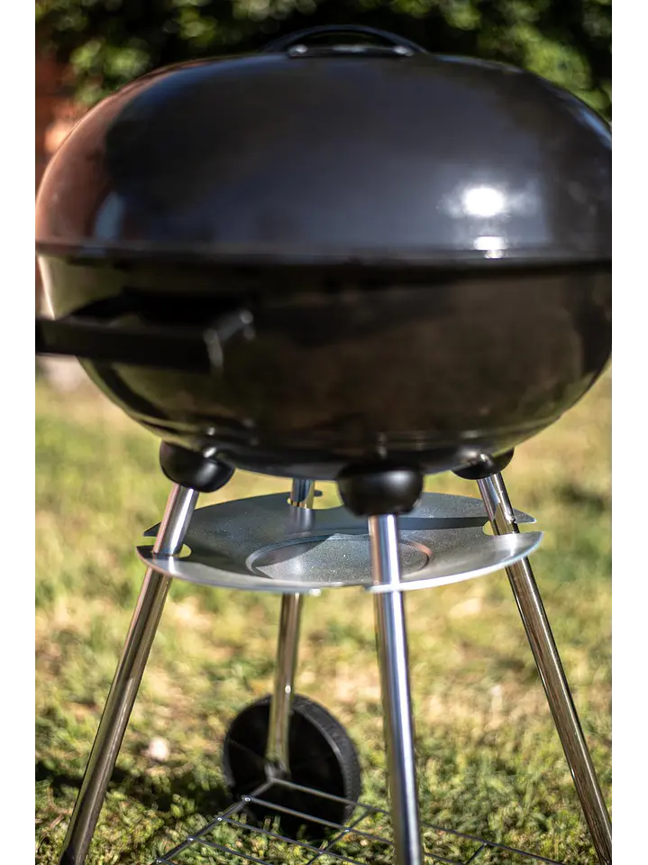 Parrilla A Carbon Encina Con Ruedas 4