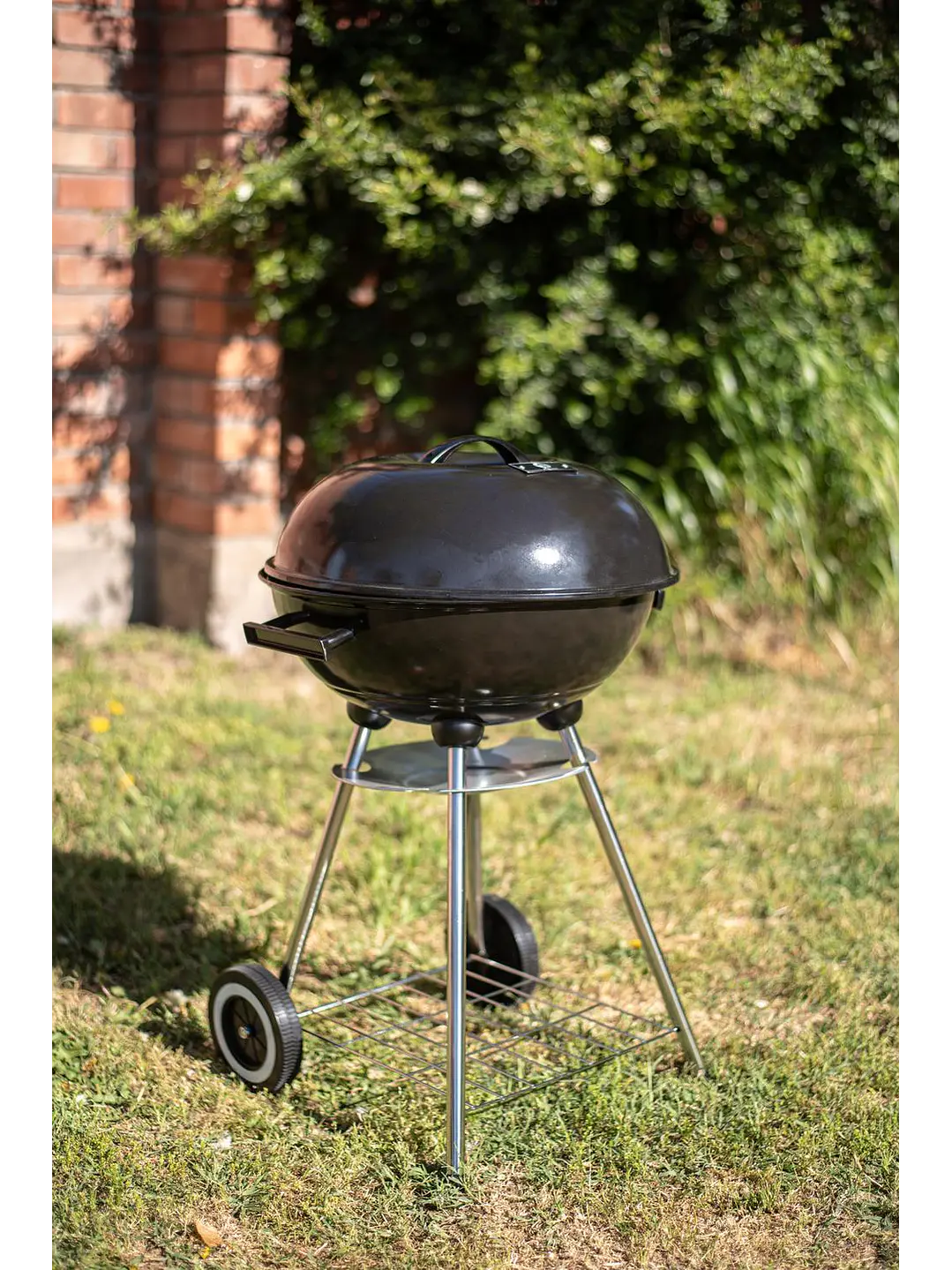 Parrilla A Carbon Encina Con Ruedas 6