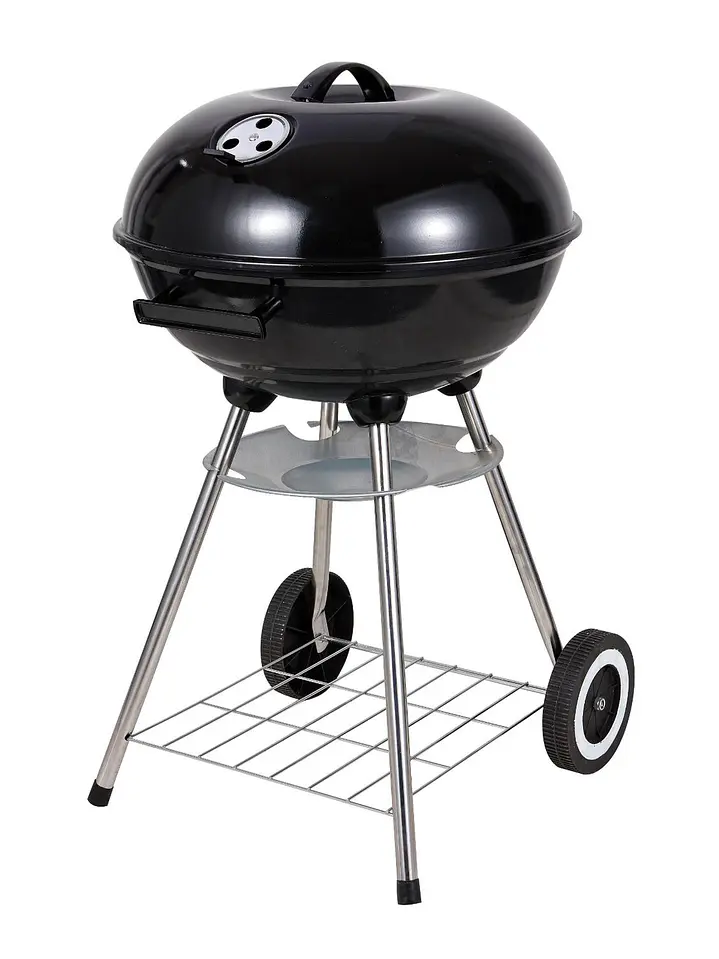 Parrilla A Carbon Encina Con Ruedas 7