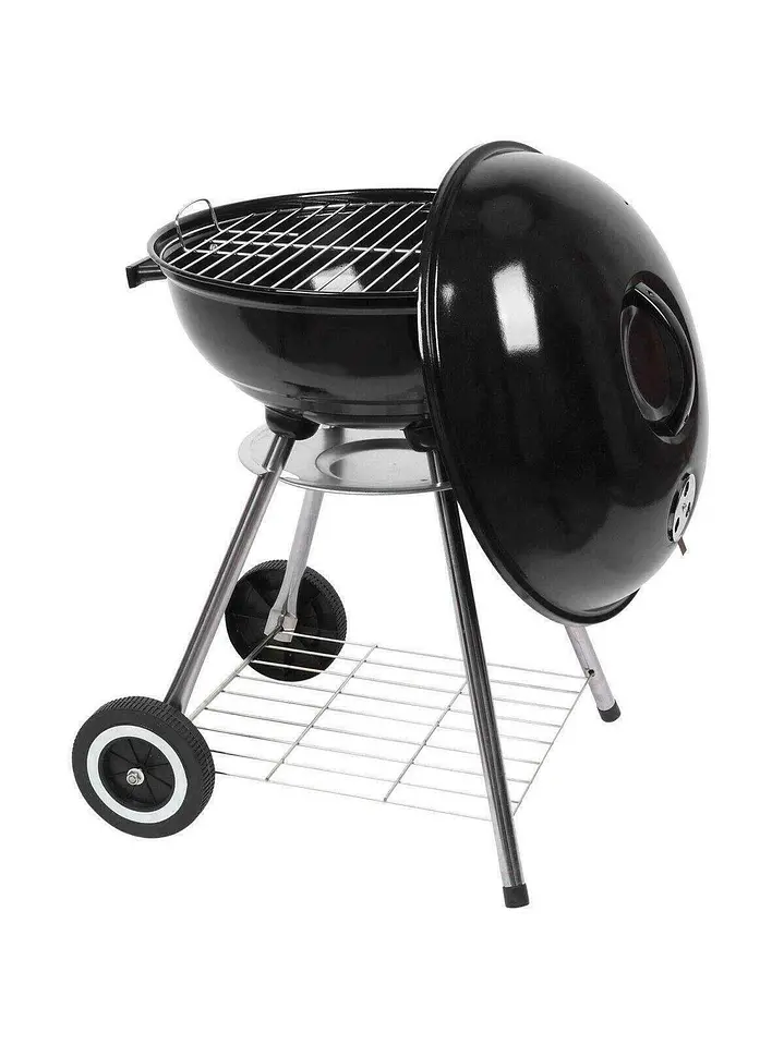 Parrilla A Carbon Encina Con Ruedas 9