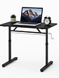 Escritorio con Altura Ajustable 100x60x63-86cm Funcional Tenerife Negro - Miniatura 8