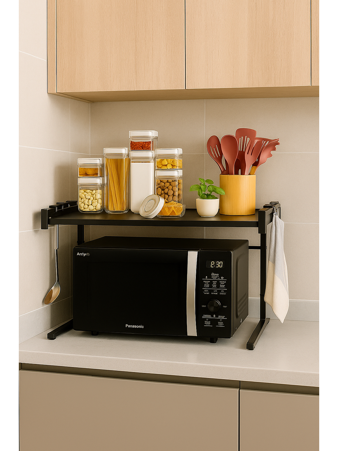 Estante Repisa De Cocina Microondas Extensible 1