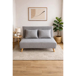 Sillon Doble Sofa Cama Plegable Beirut Gris