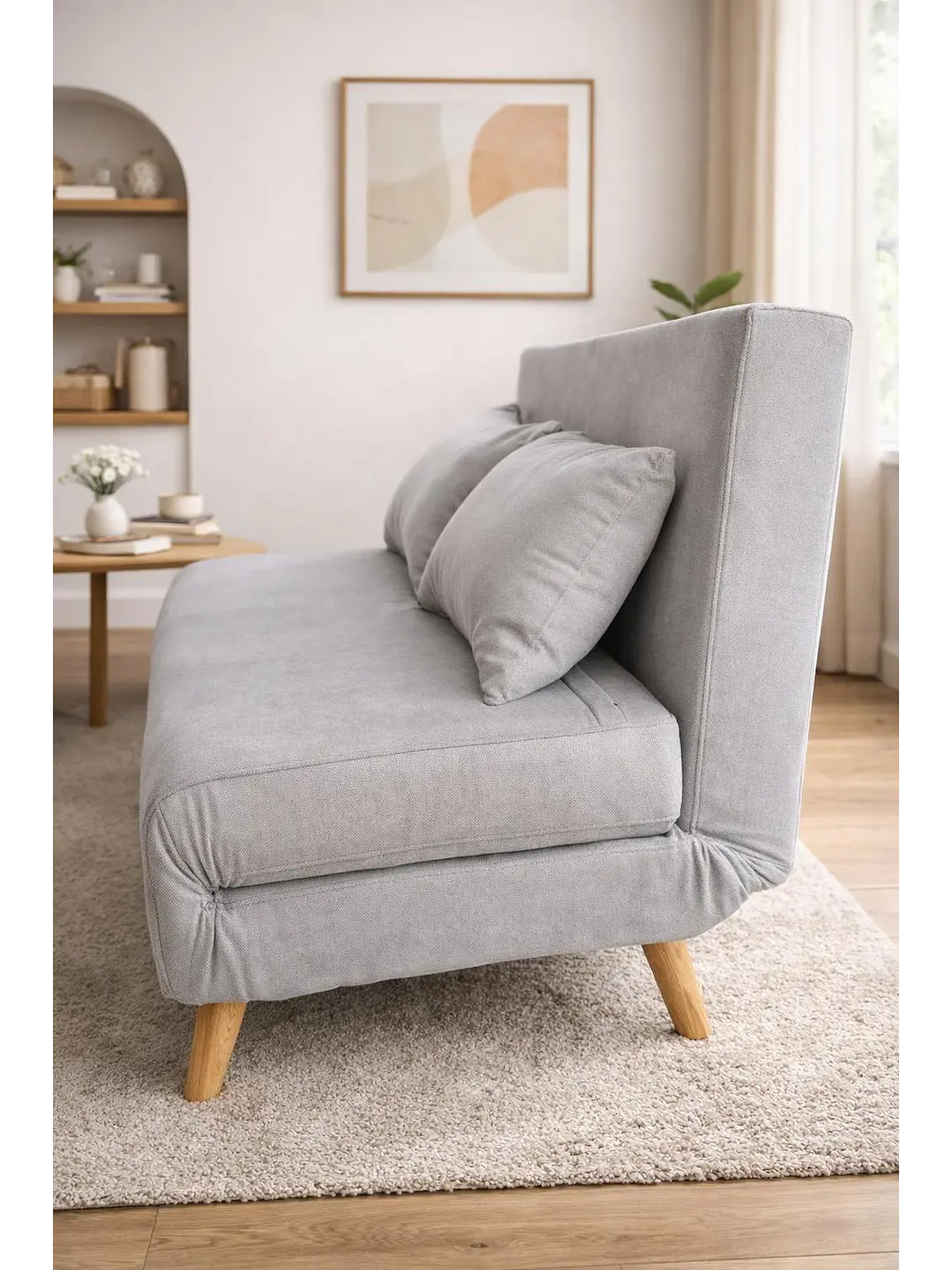 Sillon Doble Sofa Cama Plegable Beirut Gris 2