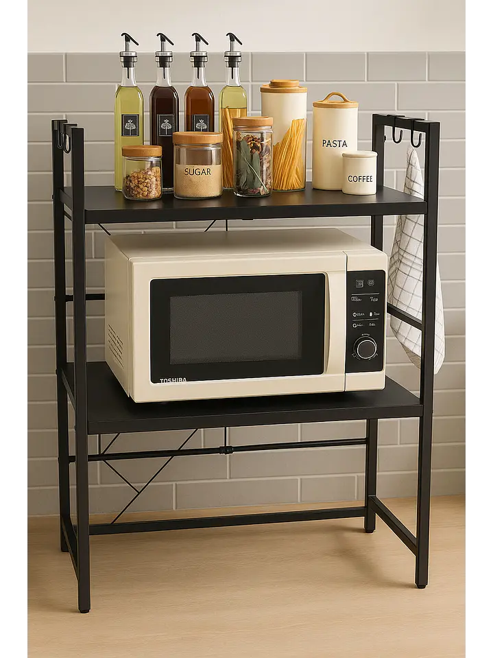 Organizador Estante Repisa De Cocina Microondas Extensible 1