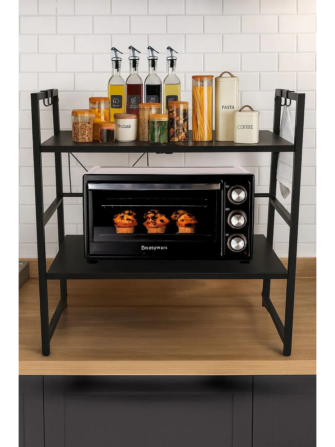 Organizador Estante Repisa De Cocina Microondas Extensible 2