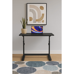 Escritorio con Altura Ajustable 80x60x63-86cm Funcional Bilbao Negro