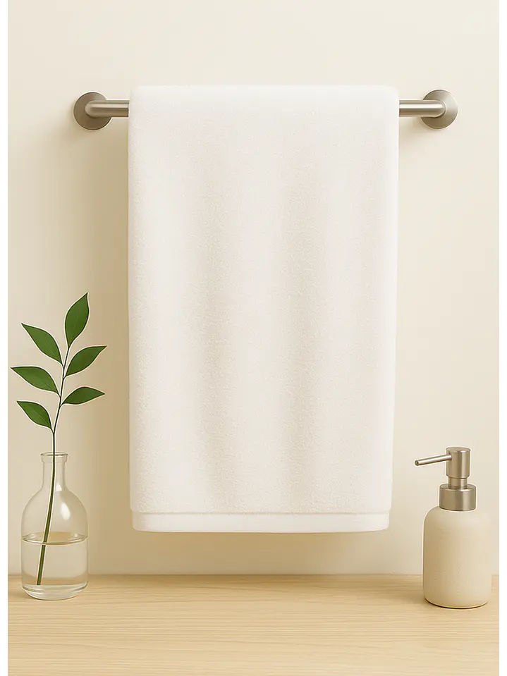 Pack 2 Toallas Blancas Microfibra 070x130 2
