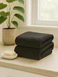 Pack 2 Toallas Negras Microfibra 070x130 - Miniatura 1