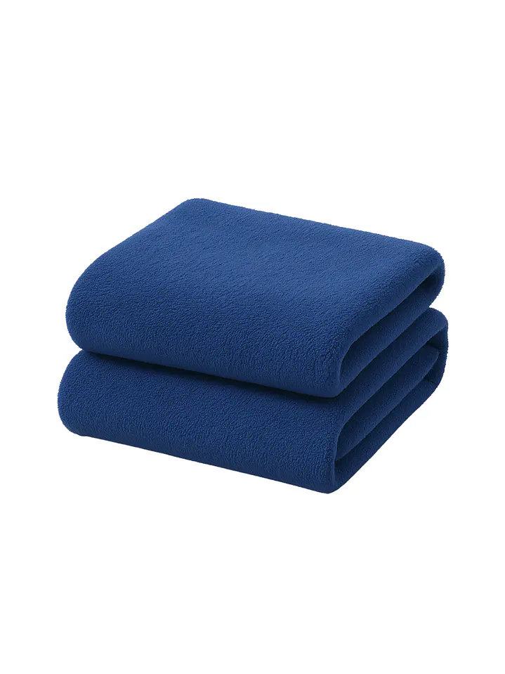 Pack 2 Toallas Azul Microfibra 070x130 5