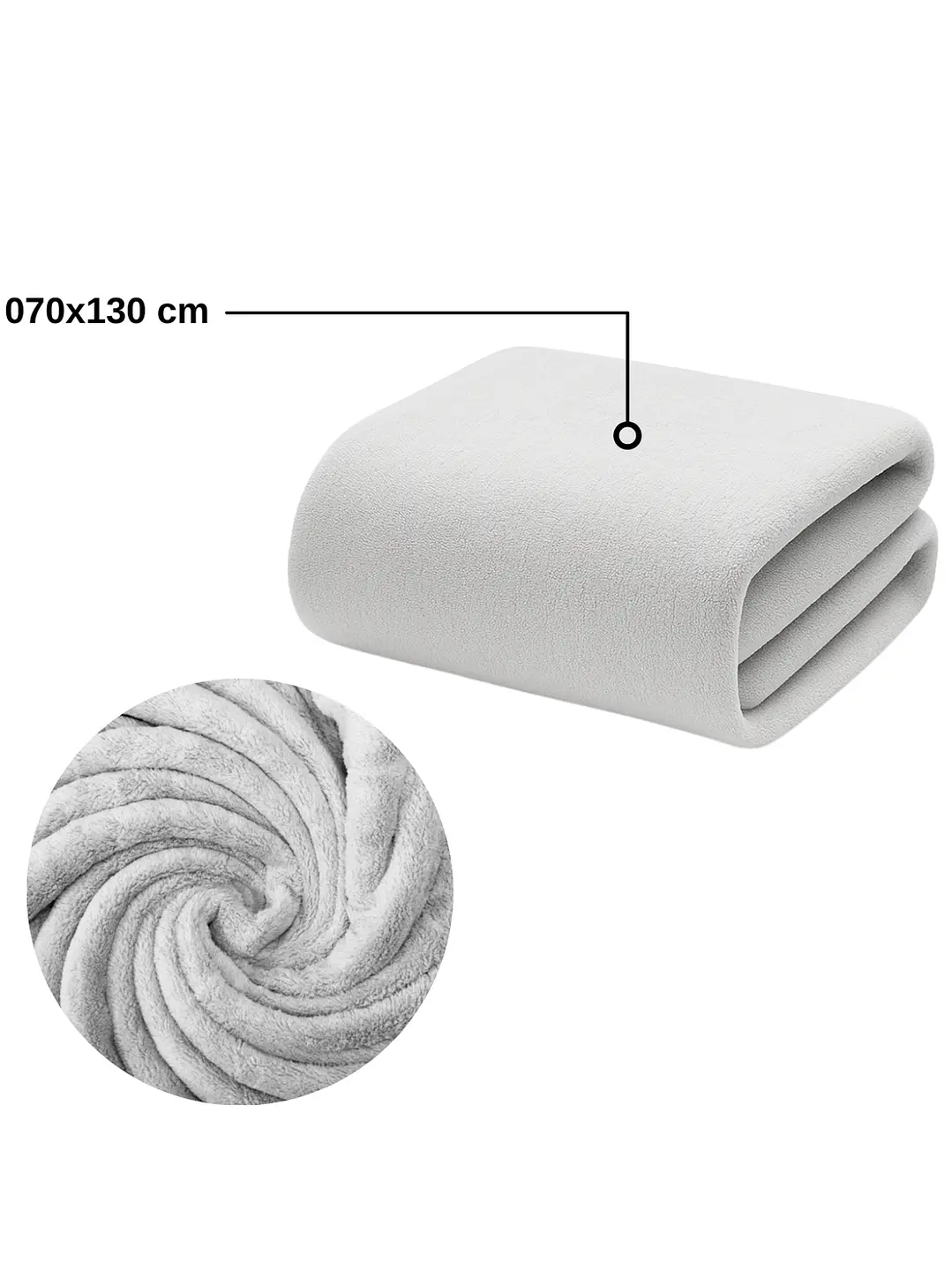 Pack 2 Toallas Gris Microfibra 070x130 4