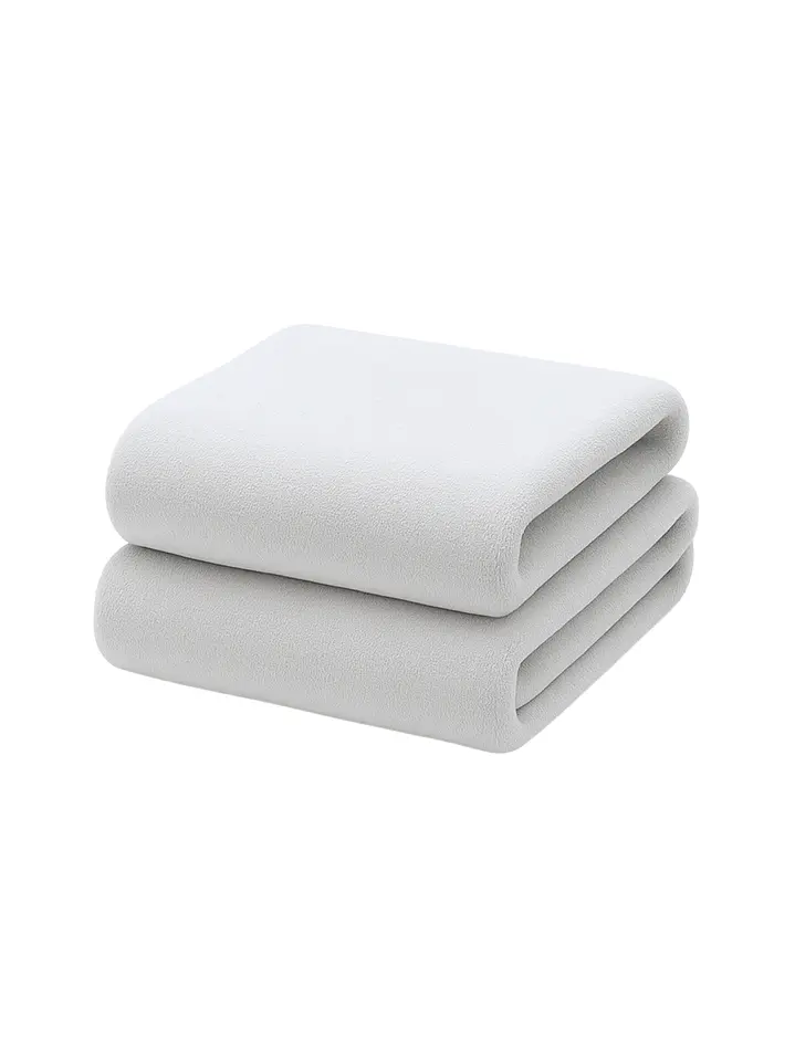 Pack 2 Toallas Gris Microfibra 070x130 5