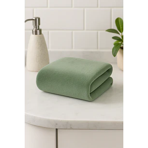 Toalla Verde Microfibra 070x130