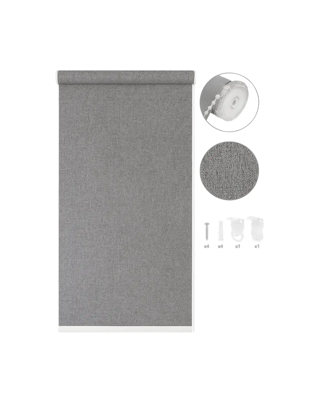 Cortina Roller Blackout Gris Jaspeada 080x200 3