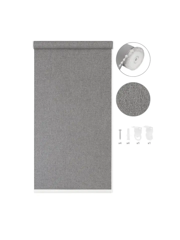 Cortina Roller Blackout Gris Jaspeada 080x200 3