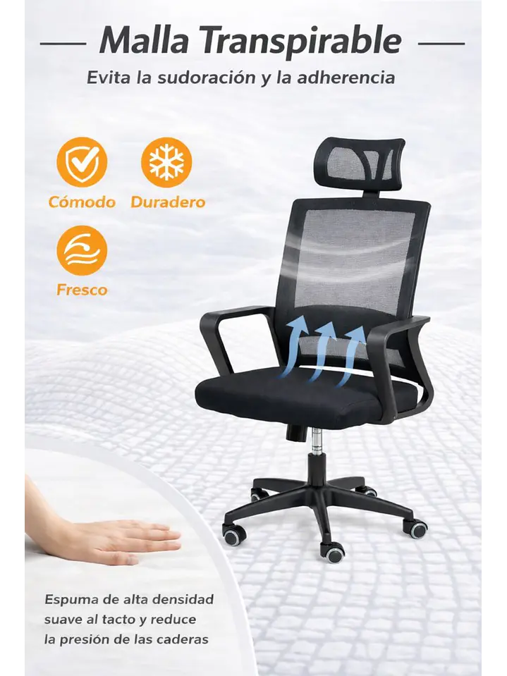 Silla De Oficina Mesh Miami 4