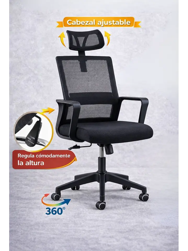 Silla De Oficina Mesh Miami 5