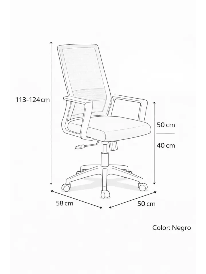 Silla De Oficina Mesh Miami 8