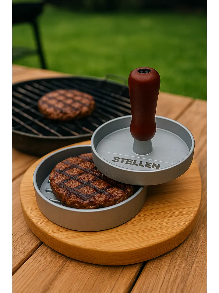 Prensa Para Hamburguesas Molde Antiadherente Parrilla Stelle 4