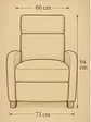 Sillon Reclinable Berger Holanda PU Negro - Miniatura 6