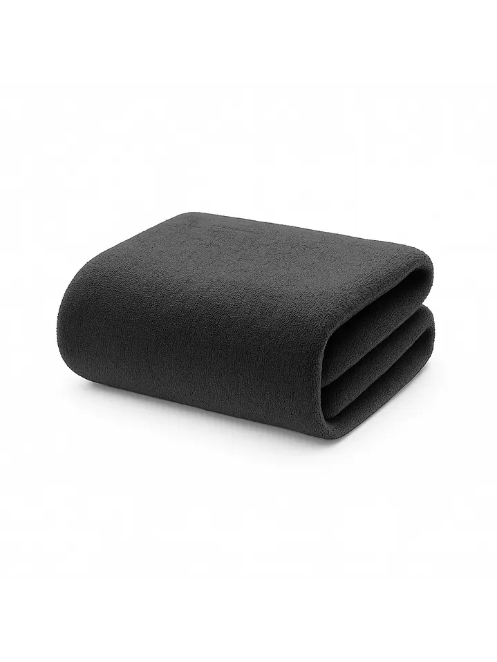 Toalla Negra Microfibra 100x140 5