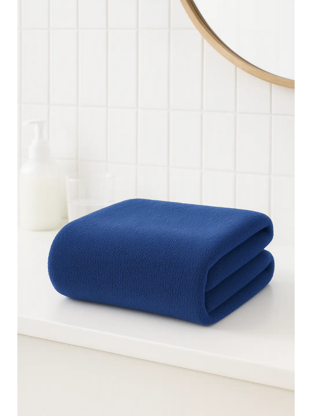 Toalla Azul Microfibra 100x140 1