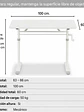 Escritorio con Altura Ajustable 100x60x63-86cm Funcional Tenerife Blanco - Miniatura 4