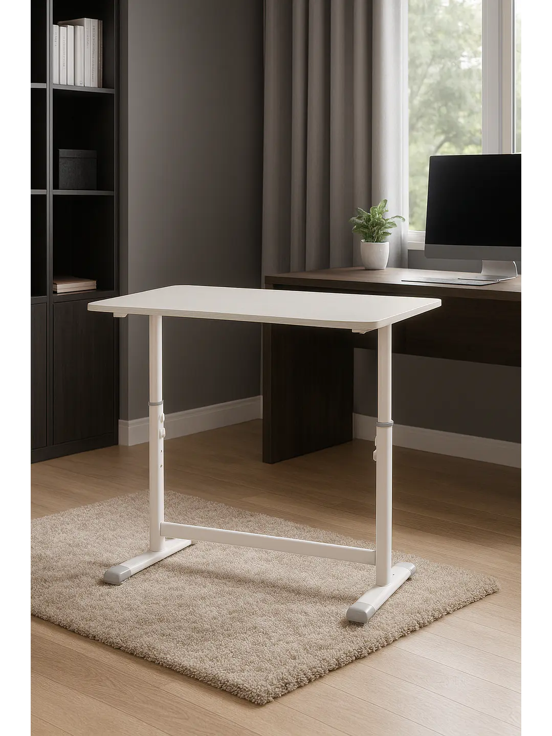 Escritorio con Altura Ajustable 80x60x63-86cm Funcional Bilbao Blanco 2