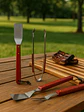 Set Parrillero De 4 Utensilios Para Barbarcoa - Miniatura 1