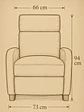 Sillon Reclinable Berger Holanda Greige - Miniatura 5