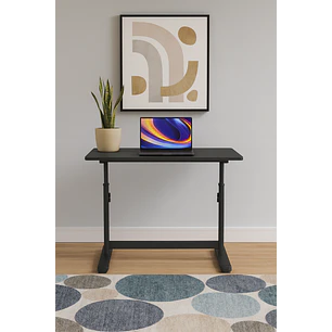Escritorio con Altura Ajustable 80x60x63-86cm Funcional Bilbao Negro